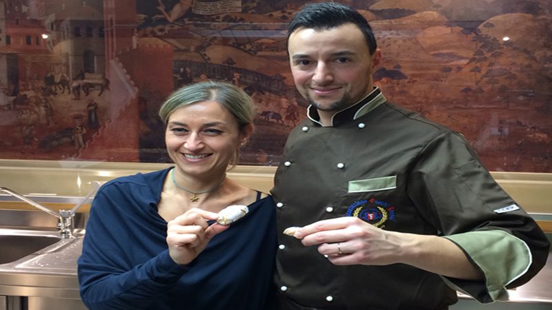 Sonia Pallai, assessore al turismo, Maurizio Corridori, direttore The International Chef Academy of Tuscany 